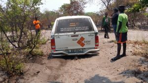 SunnyMoney van stuck in the sane
